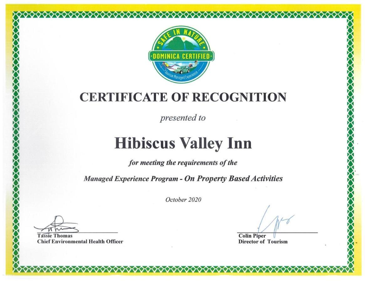 Hibiscus Valley Inn Marigot Exterior foto